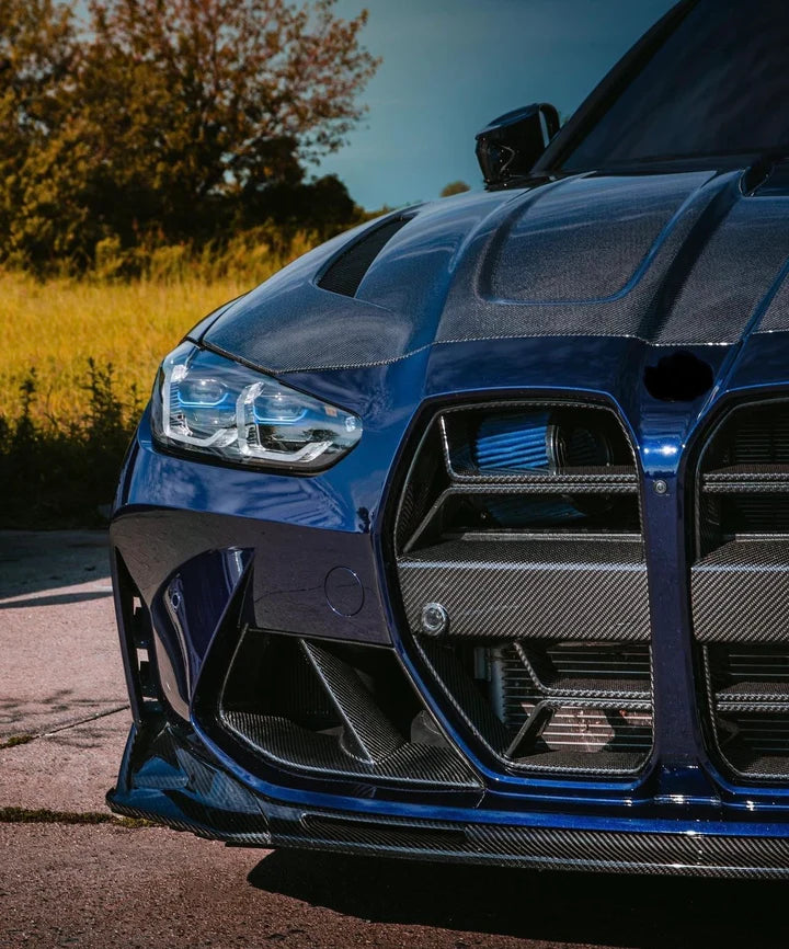 BMW M3 M4 G80 G82 G83 2021+ DRY Carbon Fiber Front Grille CSL-Style