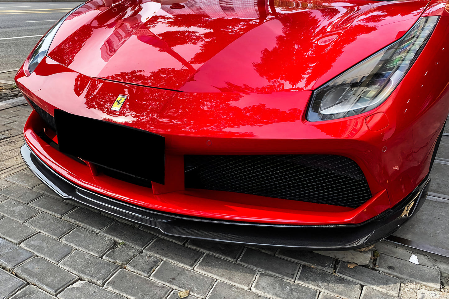 Ferrari 488 GTB & Spider 2015-2019 DRY Carbon Fiber Front Splitter