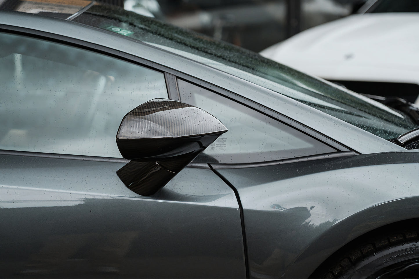 Lamborghini Gallardo LP550 LP560 LP570 2008+ DRY Carbon Fiber Rear View Mirror Caps