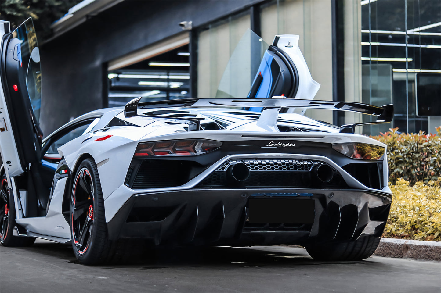 Lamborghini Aventador LP700 LP720 DRY SEMI-Carbon Fiber SVJ-Upgrade Hood & Spoiler Parts