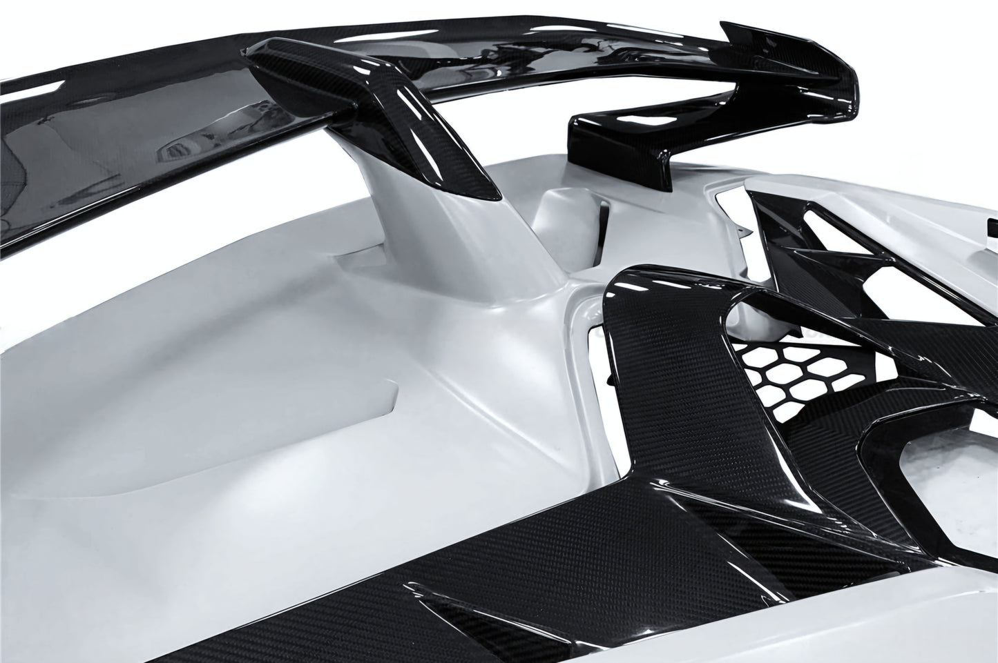 Lamborghini Aventador LP700 LP720 DRY SEMI-Carbon Fiber SVJ-Upgrade Hood & Spoiler Parts