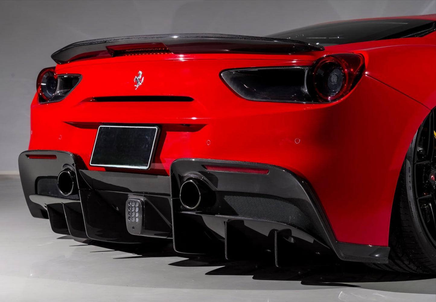 Ferrari 488 GTB & Spider 2015-2019 DRY Carbon Fiber Rear Spoiler (V2)