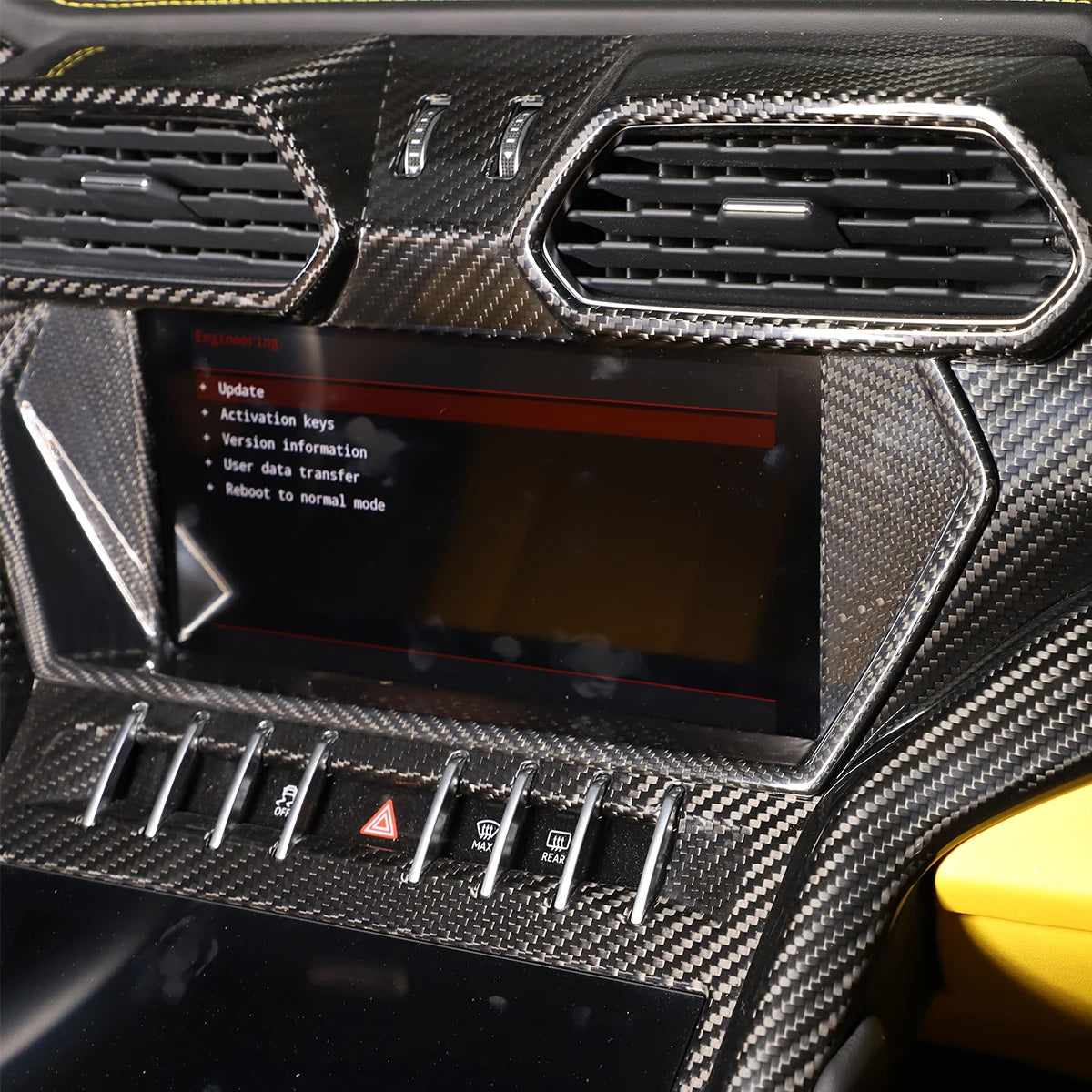 Lamborghini URUS 2018+ Carbon Fiber Side Navigation Screen Frame