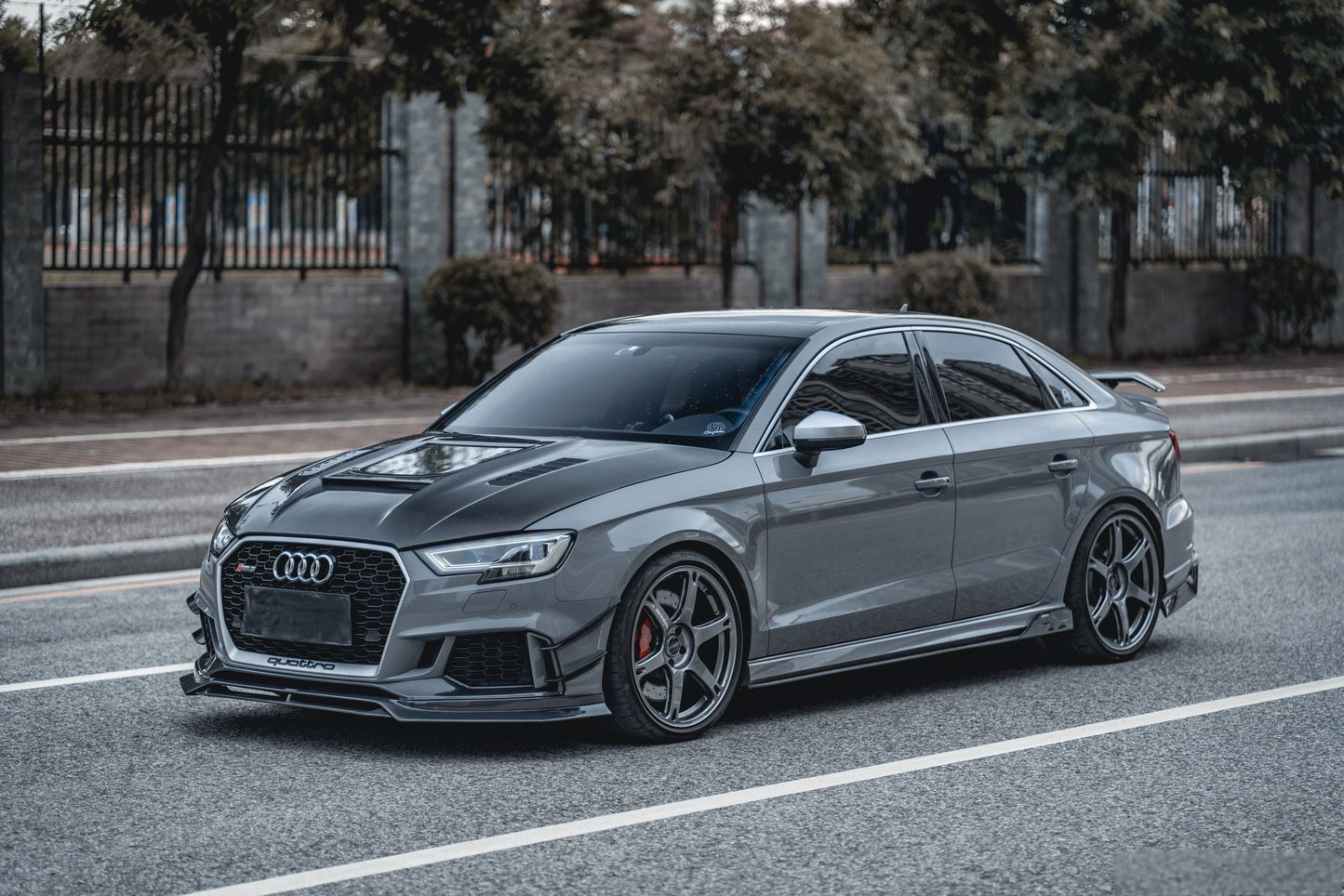 AUDI RS3 2015-2020 Carbon Fiber Open Engine Hood