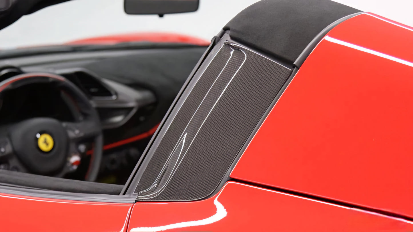 Ferrari 458 Italia & Spider 2009-2015 DRY Carbon Fiber B-Pillar Covers
