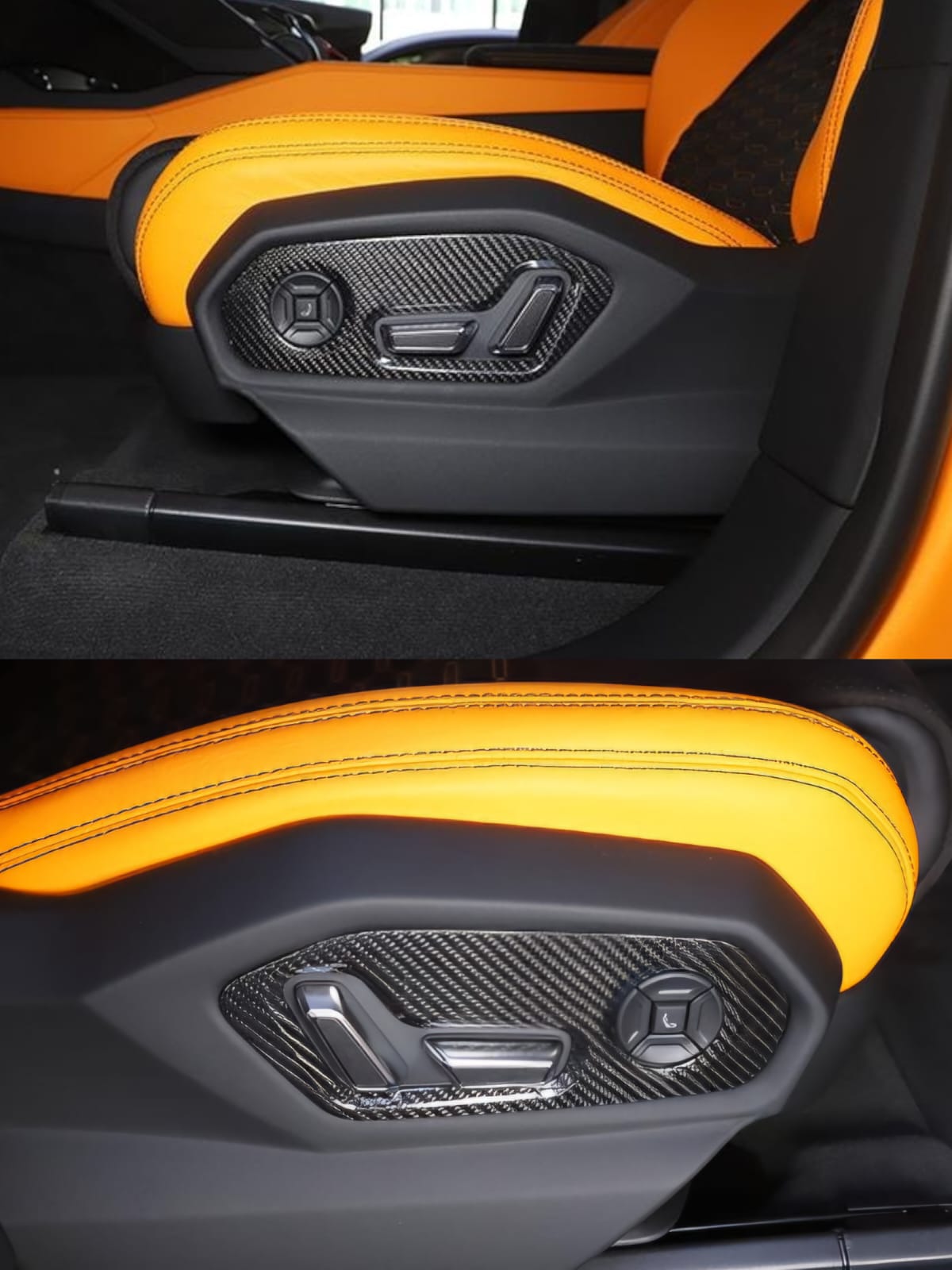 Lamborghini URUS 2018+ Carbon Fiber Seat Adjustment Covers