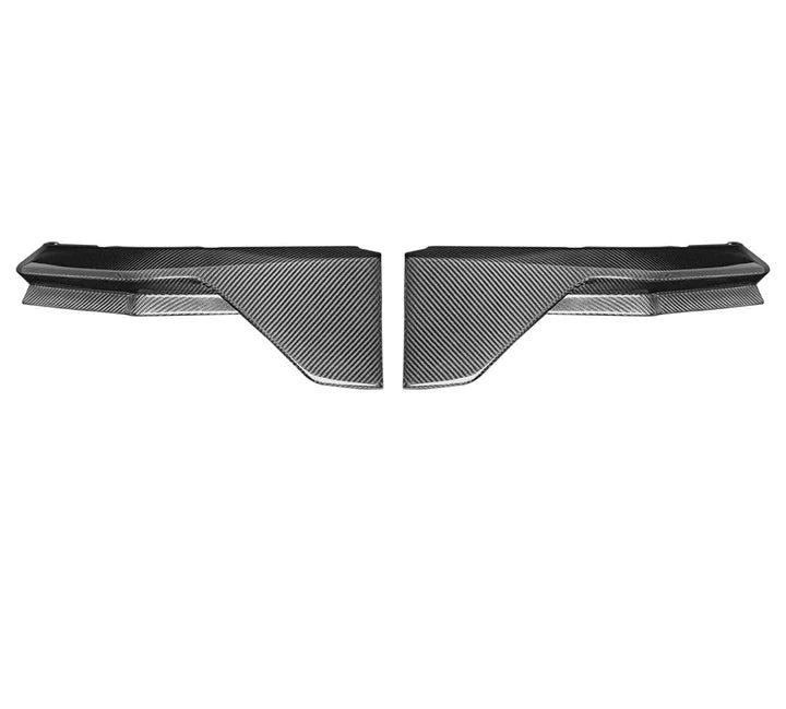 BMW M3 M4 G80 G82 DRY Carbon Fiber Rear Bumper Splitters (V2)