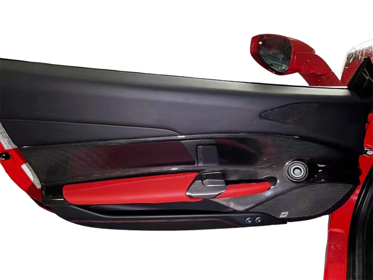 Ferrari 488 GTB & Spider 2015-2019 DRY Carbon Fiber & Forged Carbon OEM-Style Inner Door Panels