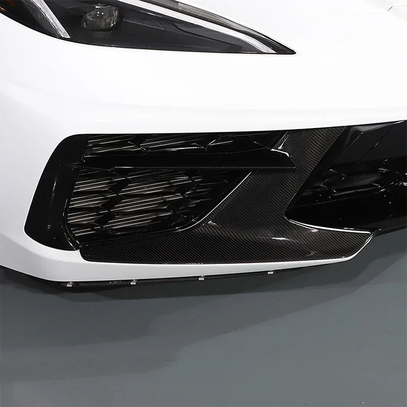 Chevrolet Corvette C8 Stingray Z51 Z06 2020-2024 Carbon Fiber Front Grille Covers