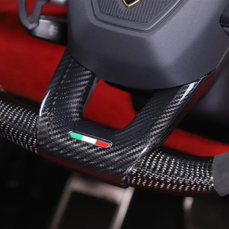 Lamborghini URUS 2018+ DRY Carbon Fiber Steering Wheel Cover