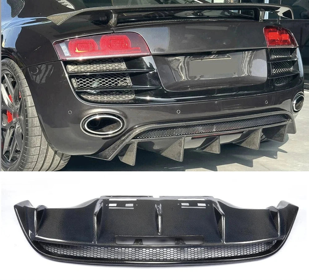 AUDI R8 V8 (V10) 2006-2015 Carbon Fiber Rear Diffuser