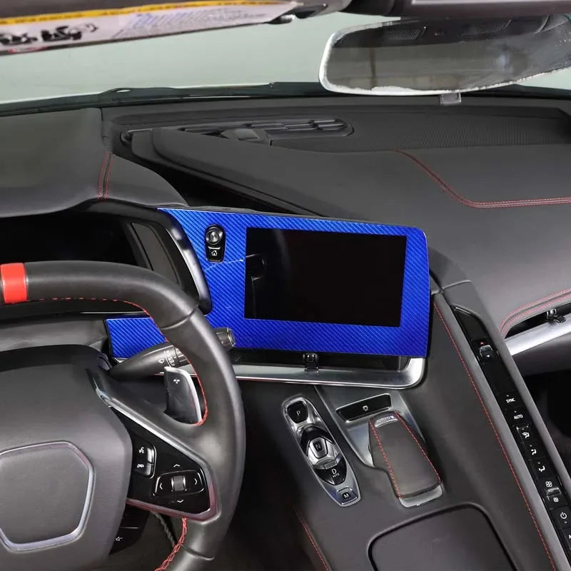 Chevrolet Corvette C8 Stingray Z51 Z06 2020-2024 Carbon Fiber Navigation Screen Front Cover