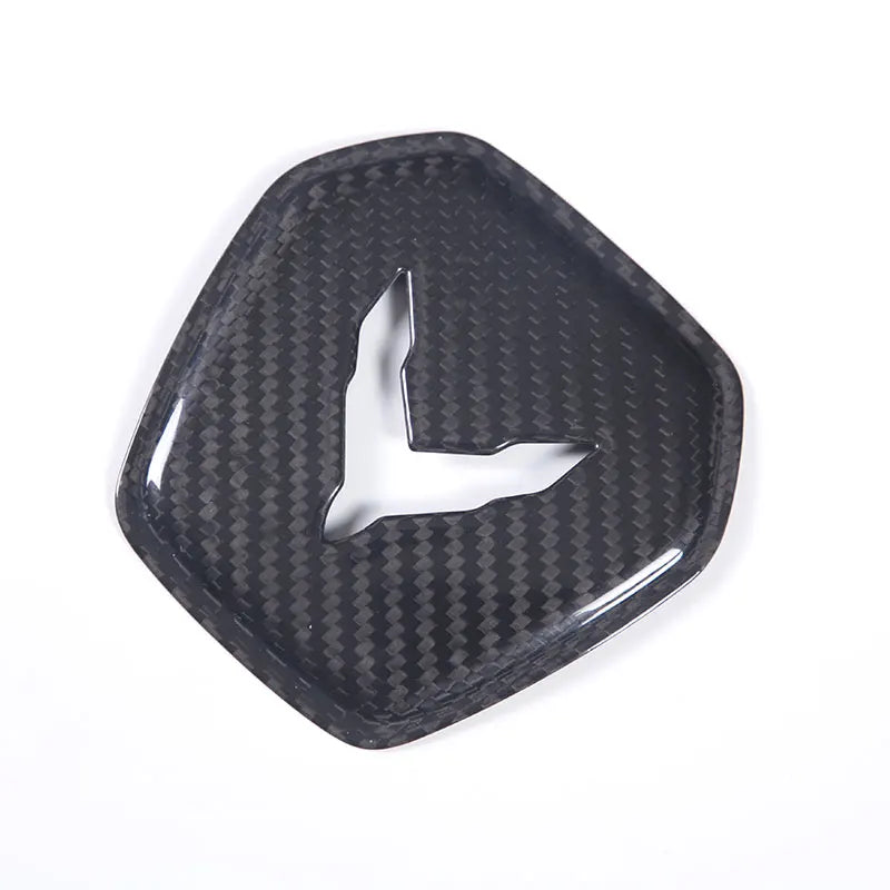 Chevrolet Corvette C8 Stingray Z51 Z06 2020-2024 Carbon Fiber Steering Wheel Logo Cover