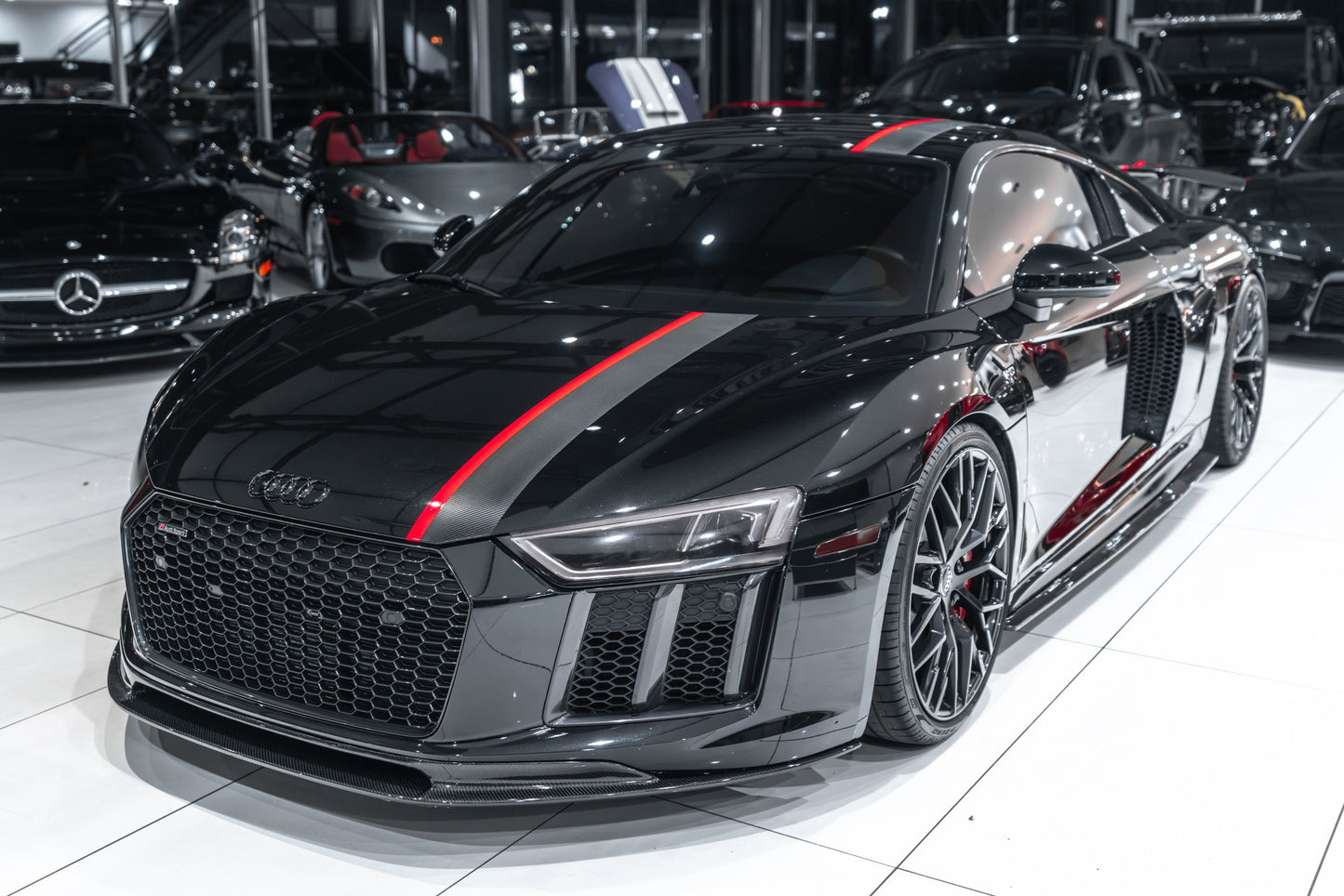 AUDI R8 V8 (V10) 2017-2019 DRY Carbon Fiber Front Splitter