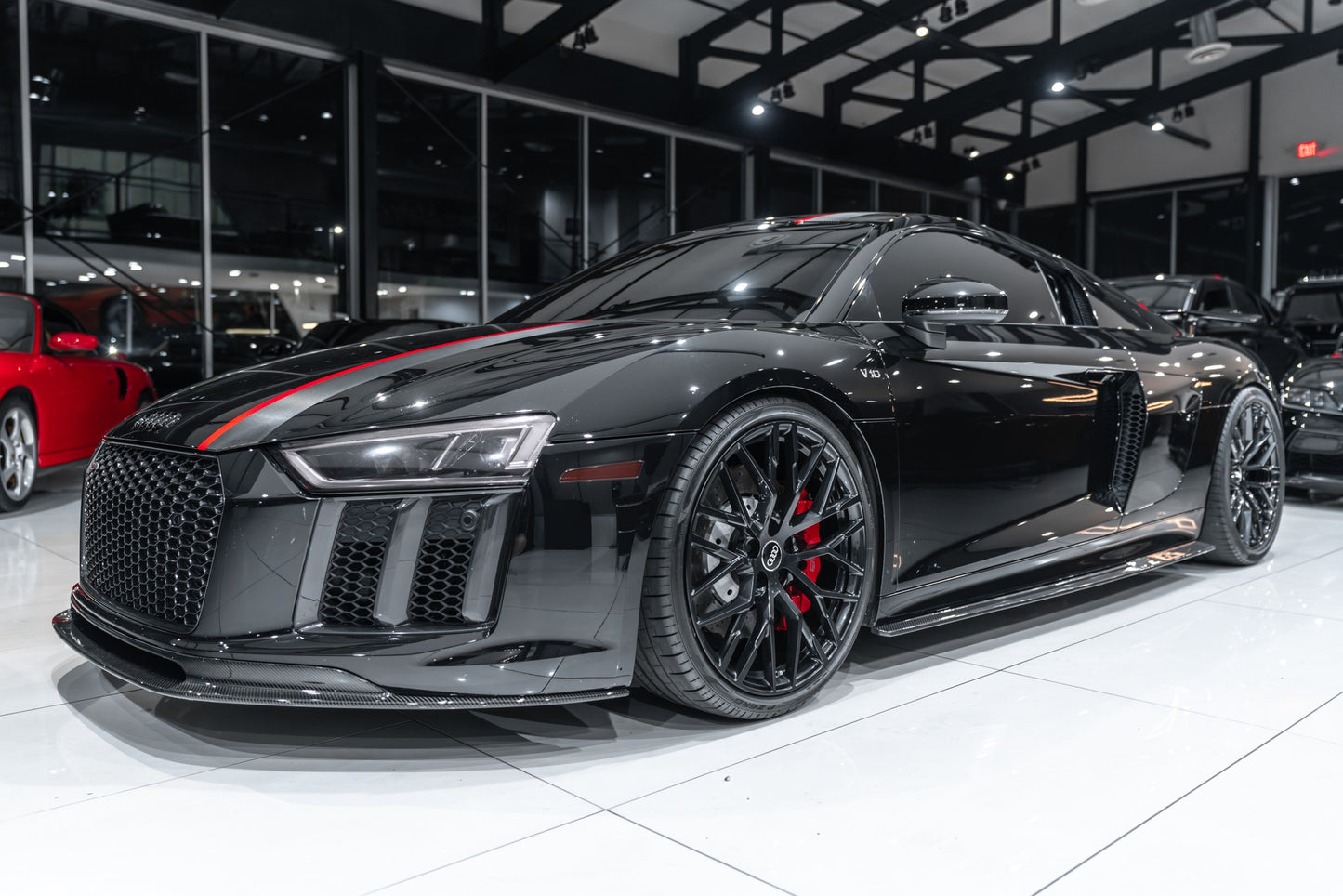 AUDI R8 V8 (V10) 2017-2019 DRY Carbon Fiber Front Splitter