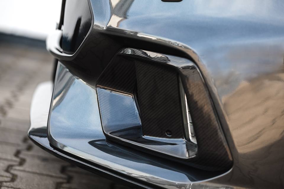 Ford Focus RS 2016-2018 DRY Carbon Fiber Front Lip Replacement OEM