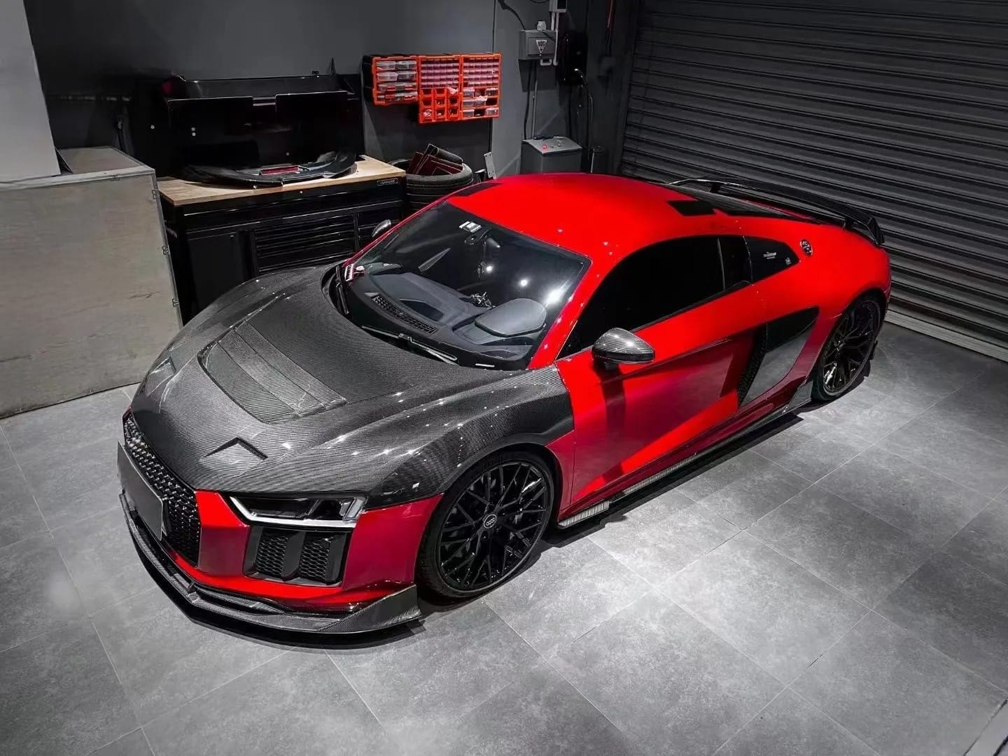 AUDI R8 V8 (V10) 2017-2019 DRY Carbon Fiber Bodykit Upgrade // IMP-Style