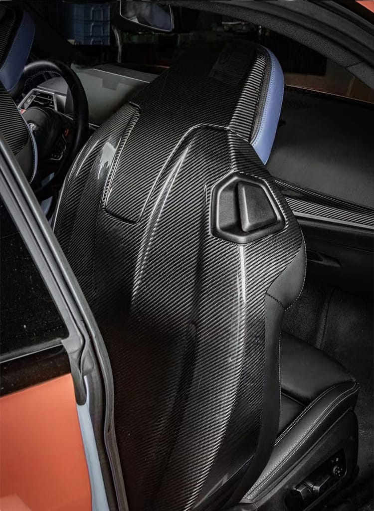 BMW M3 M4 G80 G82 G83 M2 G87 2021+ DRY Carbon Seat Back Covers