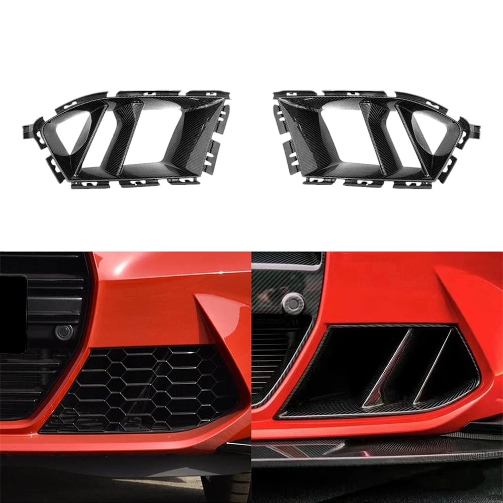 BMW M3 M4 G80 G82 G83 2021+ DRY Carbon Fiber Front Air Intake Inlets