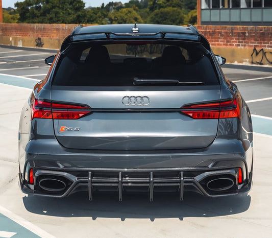 AUDI RS6 Avant C8 2019-2021 DRY Carbon Fiber Rear Roof Wing