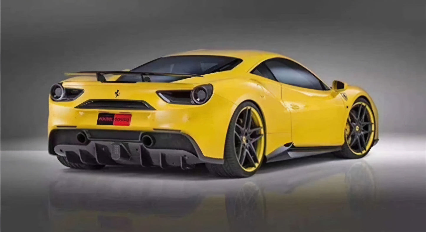 Ferrari 488 GTB & Spider 2015-2019 Carbon Fiber Rear Spoiler (V3)