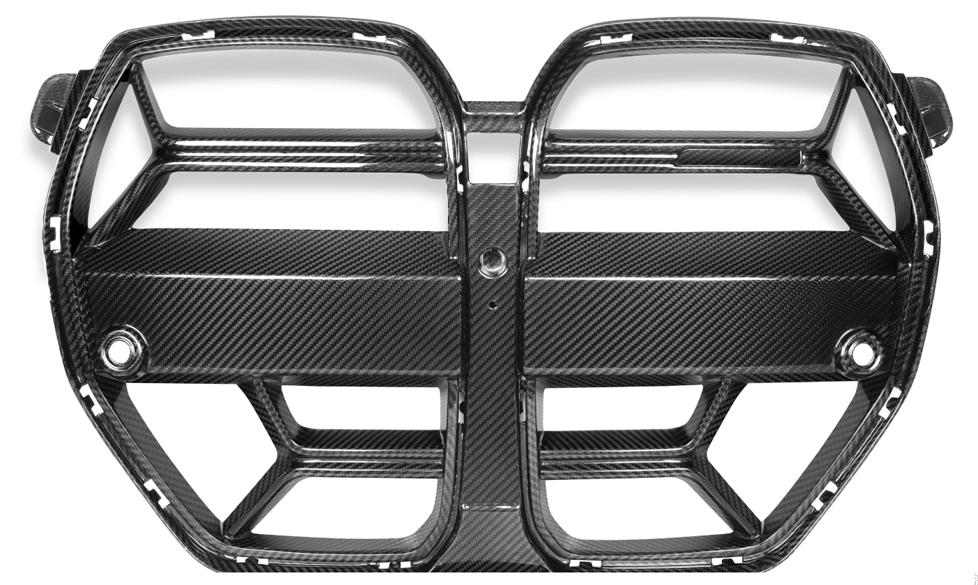 BMW M3 M4 G80 G82 2021+ DRY Carbon Fiber Front Grille CSL-Style