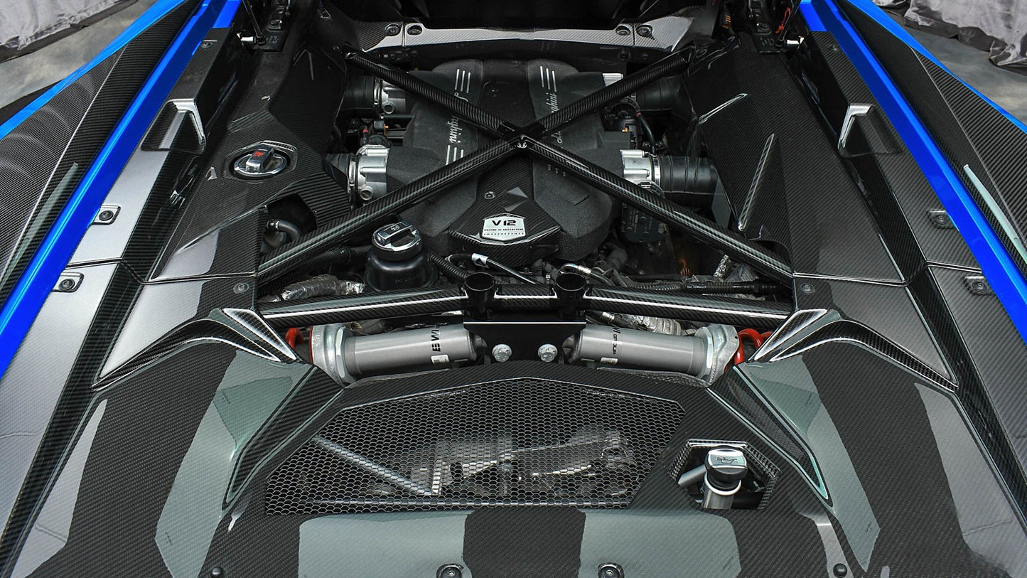 Lamborghini Aventador LP700 LP720 DRY Carbon Fiber Full Engine Cover Set