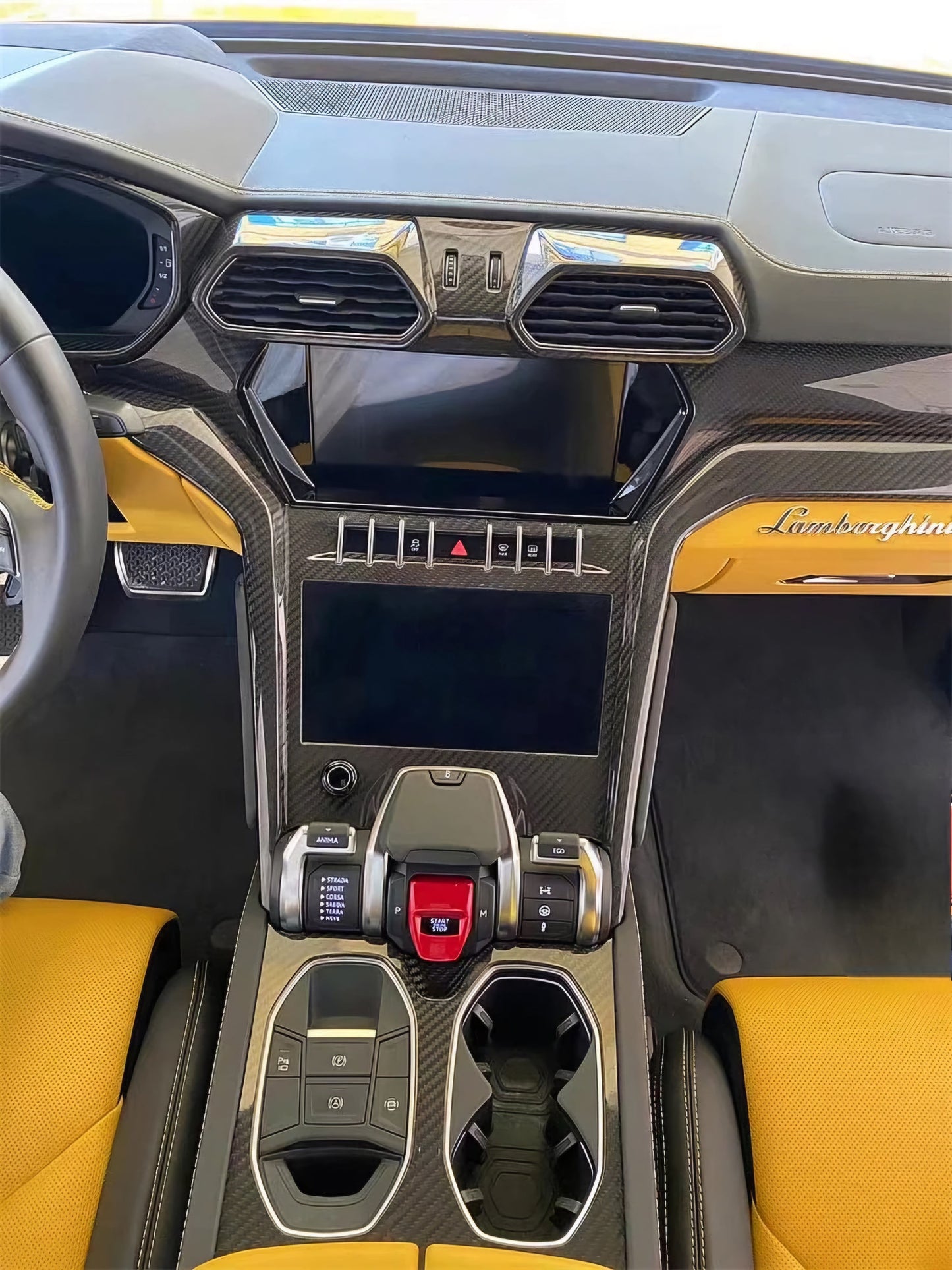 Lamborghini URUS 2018+ DRY Carbon Fiber High-Quality Full Interior Cover Set