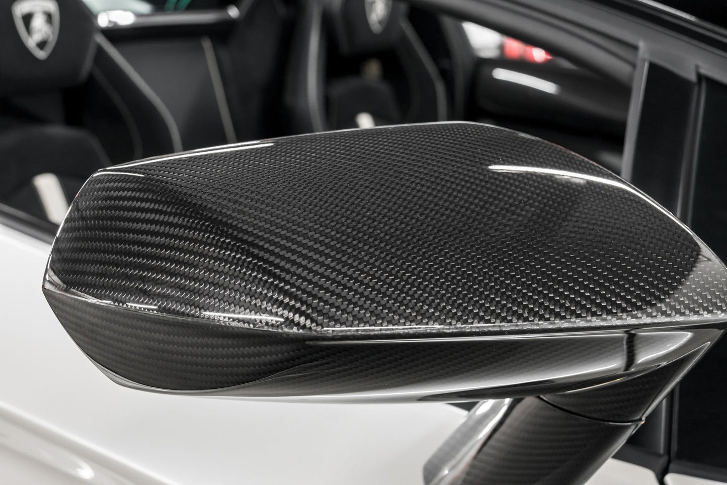 Lamborghini Aventador LP700 LP720 LP750 DRY Forged Carbon Fiber Rearview Mirror Caps