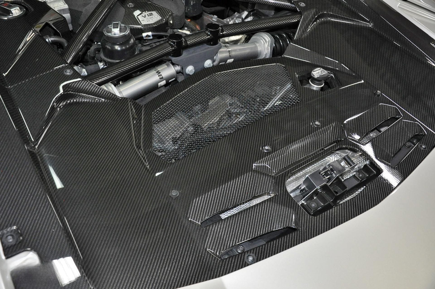 Lamborghini Aventador LP700 LP720 DRY Carbon Fiber Full Engine Cover Set