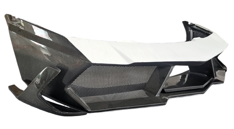 Lamborghini Gallardo LP550 LP560 LP570 2010+ DRY Semi-Carbon Fiber VORST Front Bumper (V1)