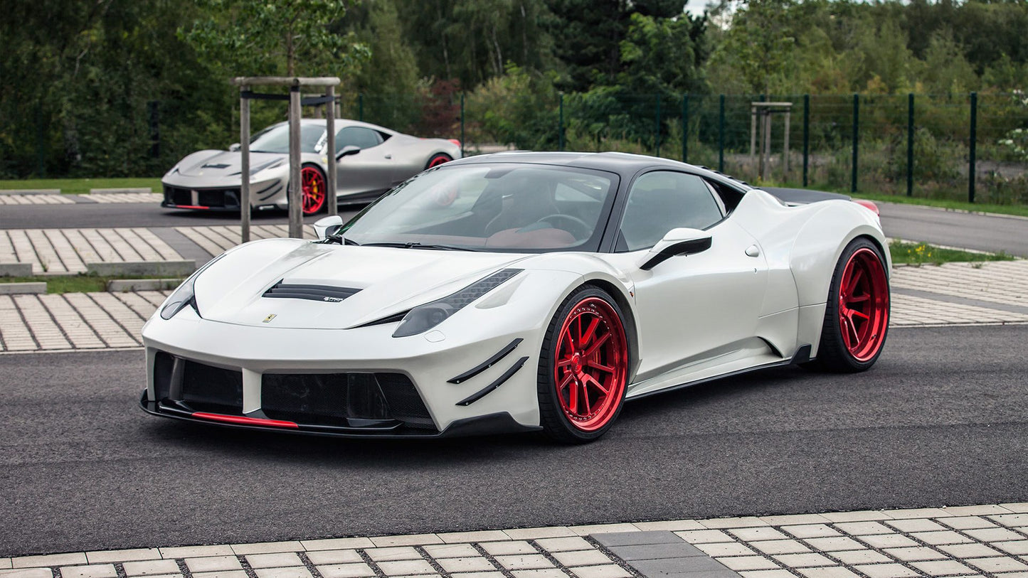 Ferrari 458 Italia & Spider 2009-2015 DRY Semi-Carbon Fiber PRIOR-Style Wide Bodykit